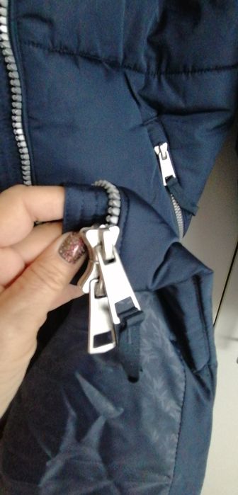 Дълго зимно ватирано яке под коляното