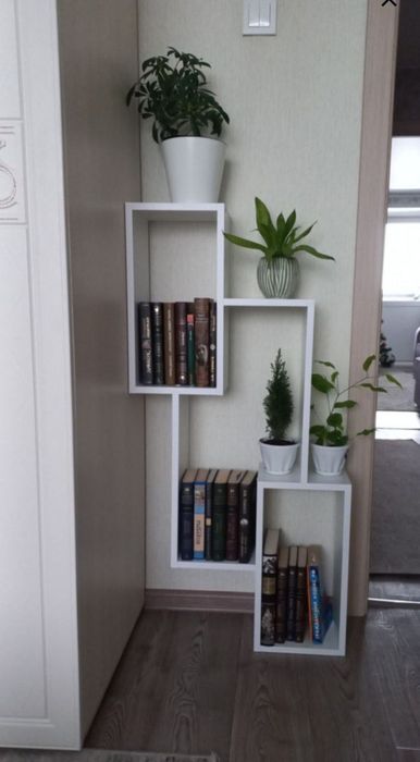 Полка настенная навесная для книг подвесная на стенуkitoblar uchun dev