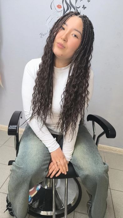 Наращивание волос. Афрокудри. Афролоконы