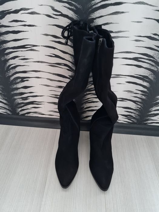 Ботуши,естествен велур