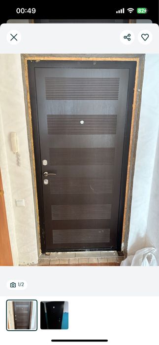 Входные двери коричневые