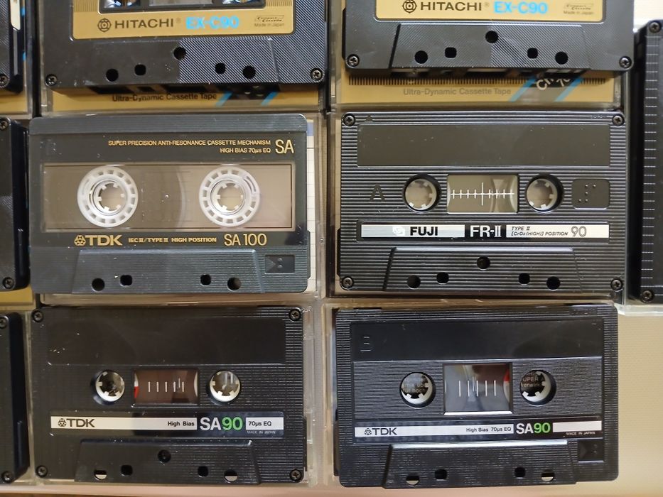 Lot de 9 casete audio Chromdioxid