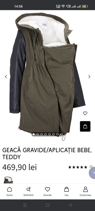 Vând geacă pentru gravide