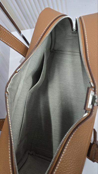 Сумка из натуральной кожи в стиле hermes