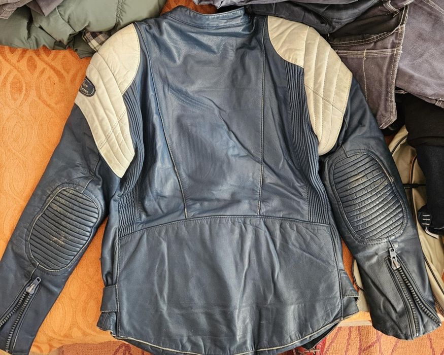 Моторжийско яке-синьо и бяло