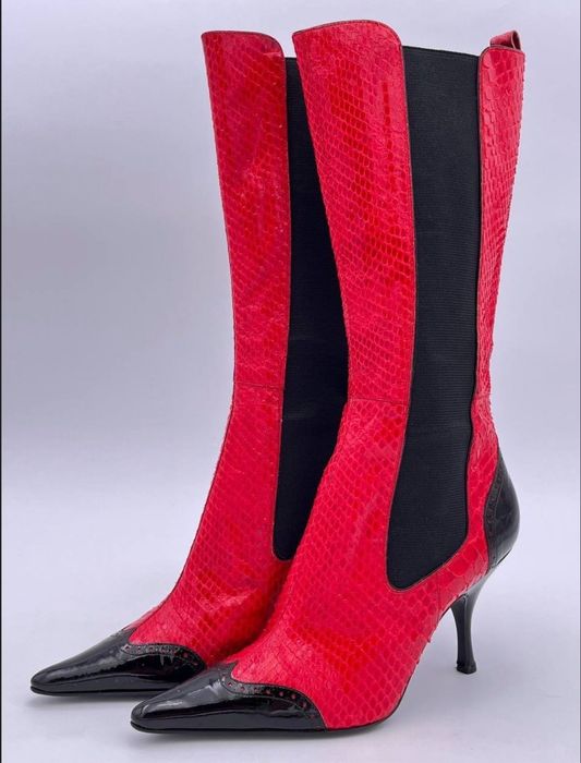 Dolce & Gabbana - ботуши от естествена змийска кожа