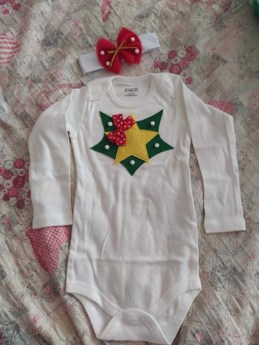 Коледно боди с лента, НОВО!