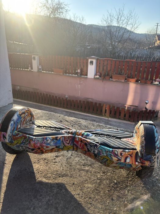 Hoverboard ROBWAY 6.5 inch - Design Graffiti (nu are incarcator)