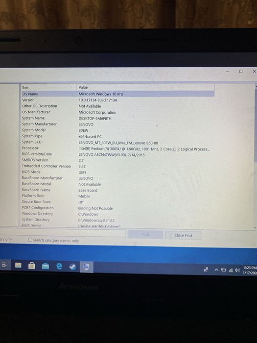 Vand urgent laptop  lenovo p50-80 cu baterie defecta