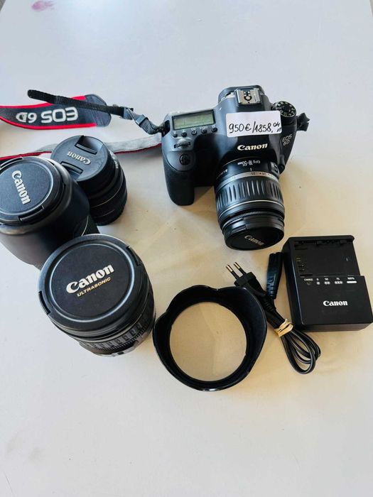 Фотоапарат CANON EOS 6D Mark 2 с четири обектива