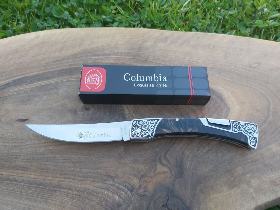 Сгъваем джобен нож Columbia с гравирана дръжка В3165