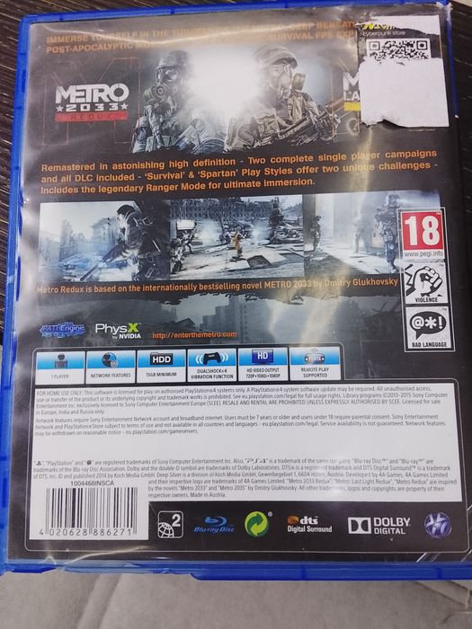 Metro  Redux PS4