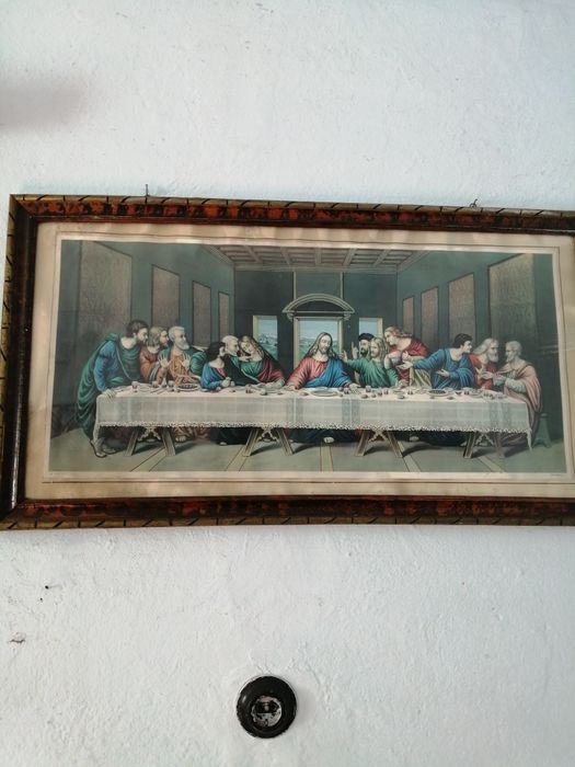 Tablou icoana, peste de sticla