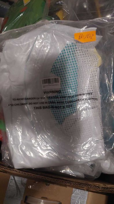 Надуваема водна седалка с гръб бяло синьо Ø 120 см