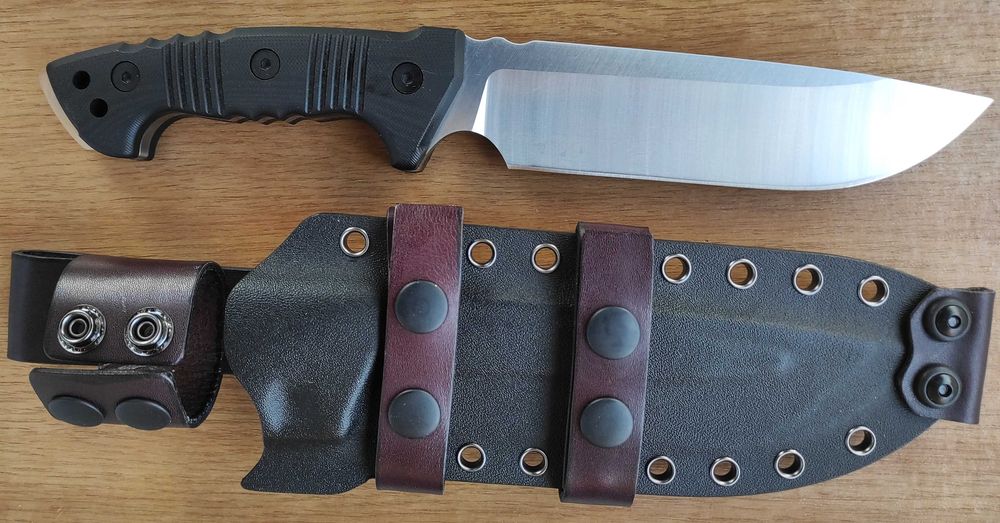 Туристически,ловен нож /ръчна изработка , стомана А8/