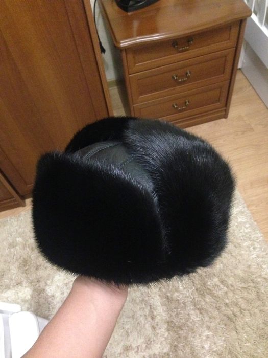 Норковая шапка мужская