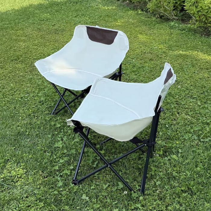 Комплект складной стол и стулья для пикника бежовый цвет 6 стул 1 стол