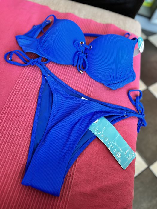 Бански 2 части в турско синьо