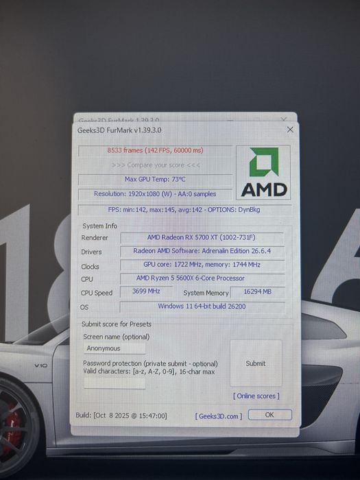 Placa Video Amd Rx5700xt