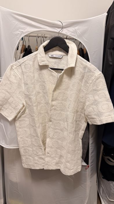 Camasa relaxed fit Jacard texturat - ZARA