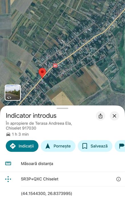 Vand teren intravilan Chiselet Calarasi