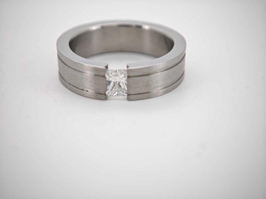 inel tension diamant natural 0.45ct