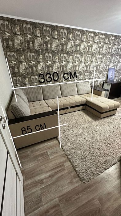 Диван 3,3 м., б/у