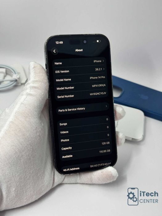 iPhone 14 Pro, 256GB, Black, 100% батерия, ОТЛИЧЕН, ГАРАНЦИЯ!