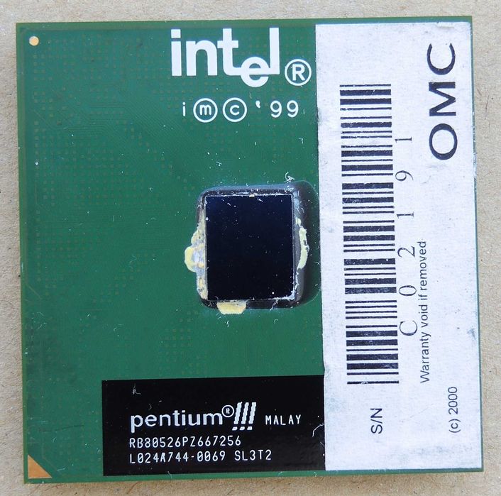 Intel Pentium III 667 SL3T2 Socket 370 Testat