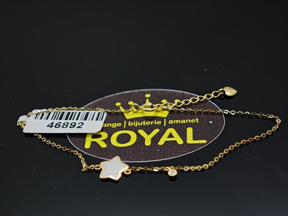 Bijuteria Royal: Brățară aur 14k/0.84 gr