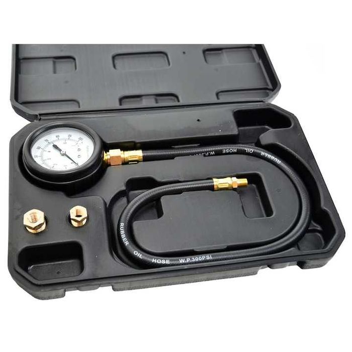 Aparat de masurarea presiune ulei,0-7BAR,3adaptoare,1/8" 1/4" 3/8",nou
