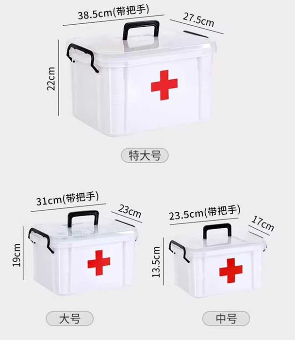 Семейная медицинская аптечка - симпатичный ящик для хранения большой