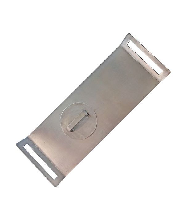Plită Grătar Profesională INOX Alimentar 316 (6mm grosime) + CADOU Presă Smash Burger