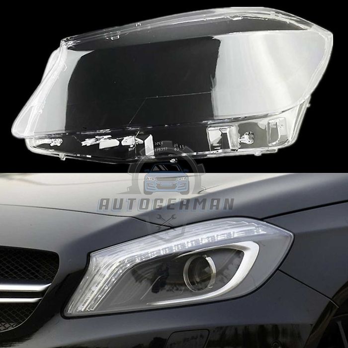 Капаци фарове Mercedes W176 A200 (12-15) стъкло фарове крушки Мерцедес В176 А200 xenon