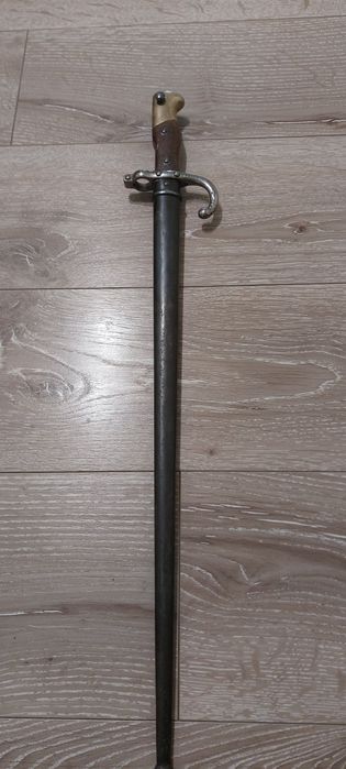 Baionetă Sabie Franta - Gras M1874 produsă în St.Etienne in 1877