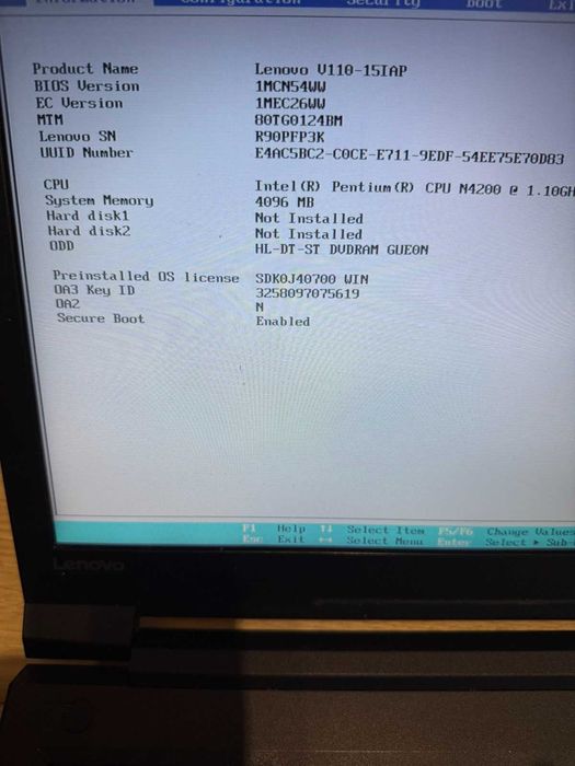 Лаптоп Laptop Lenovo  V110-15iap