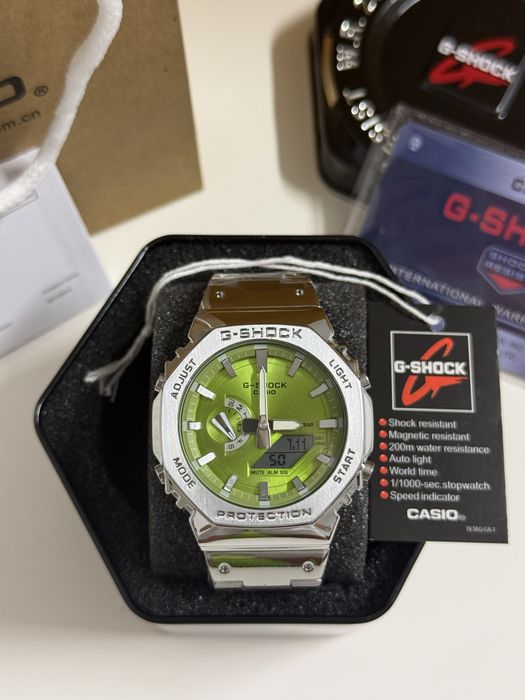 Casio G-SHOCK GM-2100 // Otel Inoxidabil // Verde