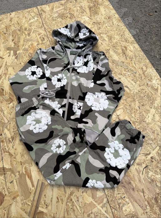 Denim Tears Camo Tracksuit Black/White