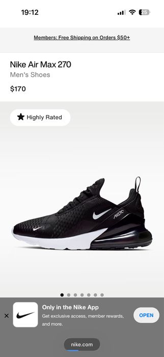 Nike air max 270 us 9,5