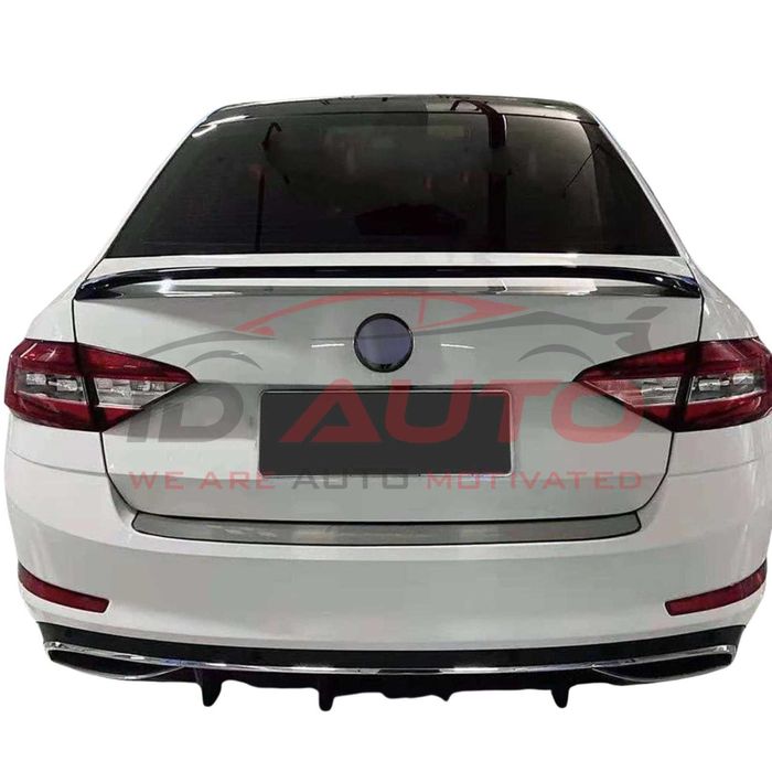 Спойлер лип за багажник Skoda Octavia, черен гланц, шкода тунинг