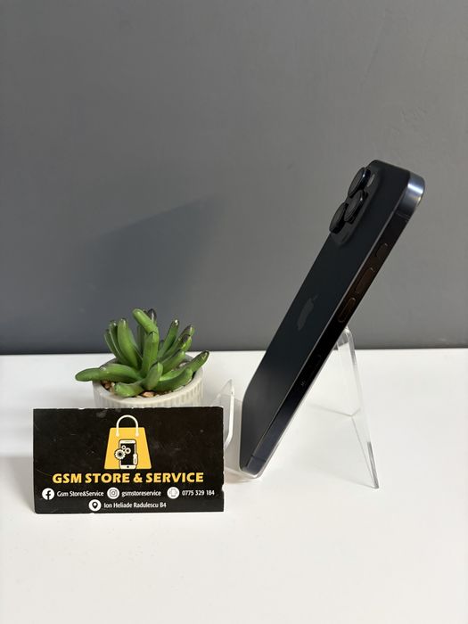 Iphone 15 Pro Max Blue Titanium 256Gb  2 Ani Garantie Gsm Store&Service