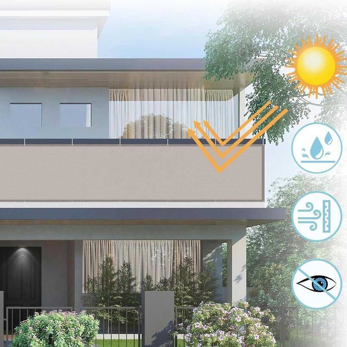 НОВА! Балконска предпазна преграда, параван за уединение 80х1000 см