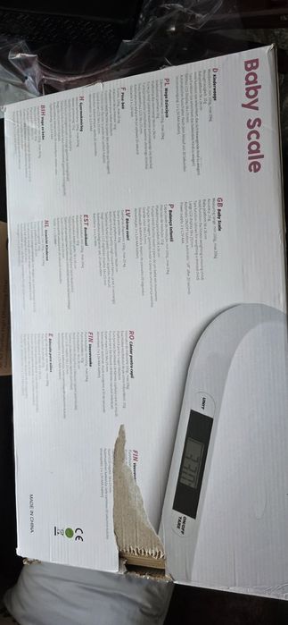 Cantar electronic pentru bebelusi, afisaj LCD, functie TARA, Dr Denis