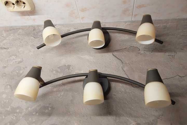 Класически стилни аплици от метал в черен и бронзов мат 2 бр.