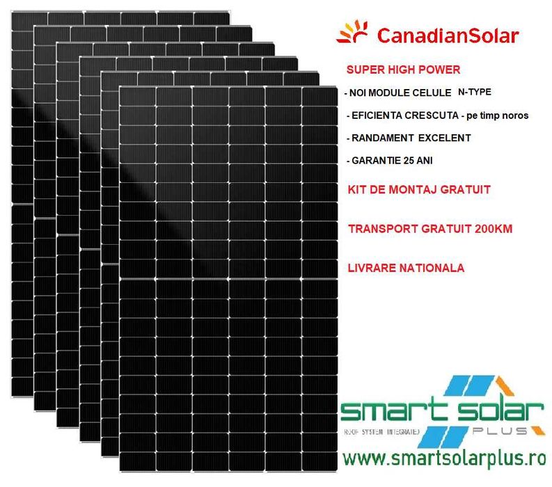 KIT FOTOVOLTAICGrowatt - INVERTOR 6 kw/5,2kw-LIFEPO4 +Presetare montaj