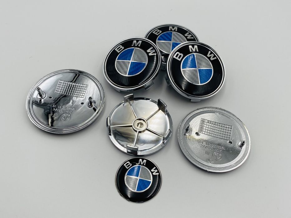 Set Embleme BMW albastru carbon