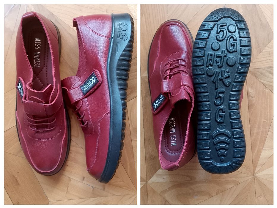 Новые кожаные мокасины.