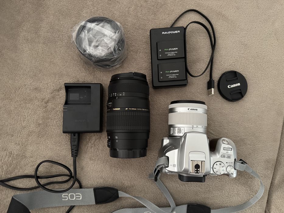 Camera foto DSLR Canon 250D Silver 24MPx