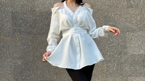 Рубашка в белом цвете