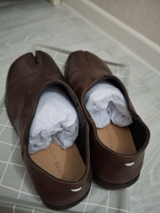 Балетки таби из нат.кожи